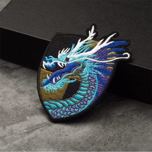 Dragon-Chinese-style-high-end-patch-embroidery-badges-precision-processing-clothing-decoration-iron-on-stickers-patches